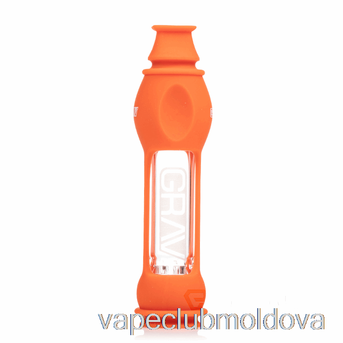 Vape Mod Grav Octo-taster Cu Piele De Silicon Portocaliu Stacojiu